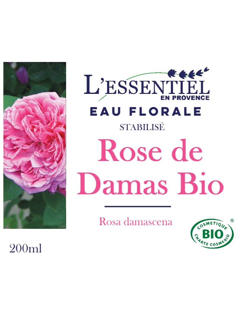 Eau Florale Biologique De Rose De Damas Hydrolat L Essentiel En