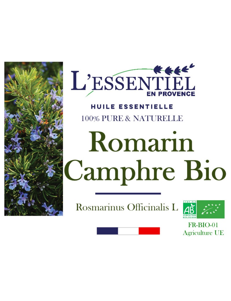 Huile Essentielle De Romarin Camphre Bio L Essentiel En Provence