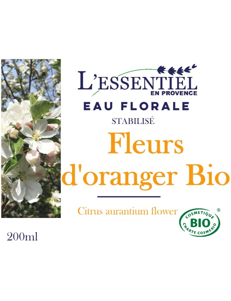 Eau Florale Biologique De Fleurs D Oranger Hydrolat L Essentiel En